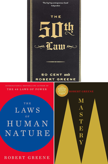 Robert Greene Complete 7 books collection (The 48 Laws of Power; The Laws of Human Nature; The Art of Seduction; Mastery; The 33 Strategies of War; The 50th Law and The Daily Laws)